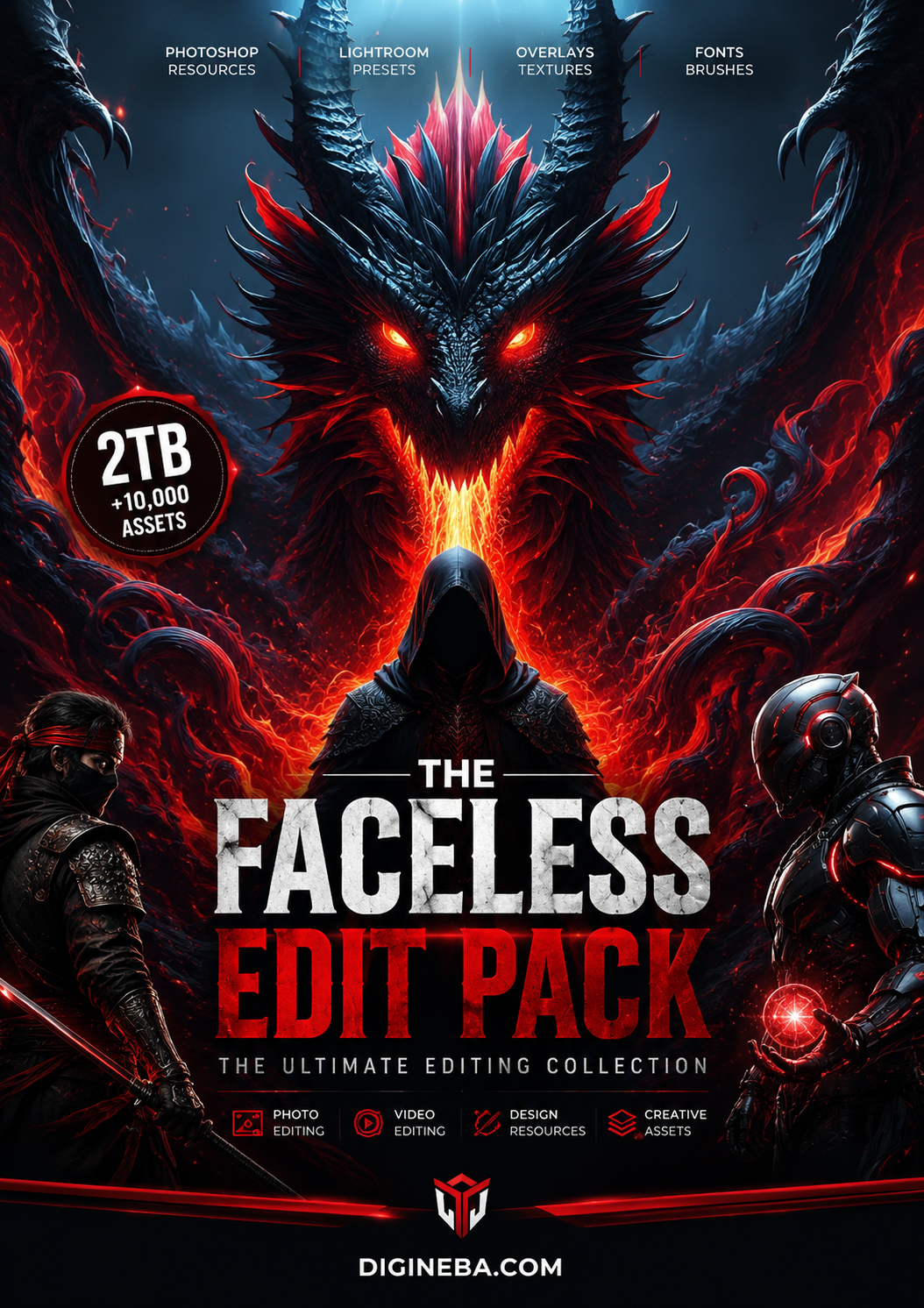 THE FACELESS EDIT PACK The Ultimate 2TB Creative Editing & Design Asset Collection
